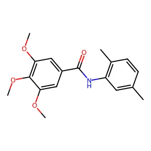 N-(2,5-二甲基苯基)-3,4,5-三甲氧基苯甲酰胺 structure