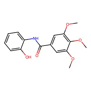 N-(2-hydroxyphenyl)-3,4,5-trimethoxybenzamide structure