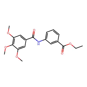 Ethyl 3-[(3,4,5-trimethoxybenzoyl)amino]benzoate structure