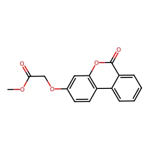 Methyl 2-(6-oxobenzo[c]chromen-3-yl)oxyacetate structure