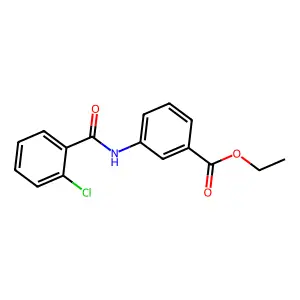 Ethyl 3-[(2-chlorobenzoyl)amino]benzoate structure