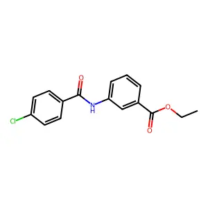 Ethyl 3-[(4-chlorobenzoyl)amino]benzoate structure
