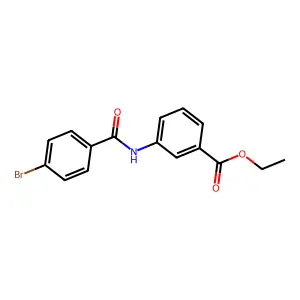 Ethyl 3-[(4-bromobenzoyl)amino]benzoate structure