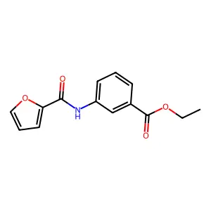 Ethyl 3-(2-furoylamino)benzoate structure