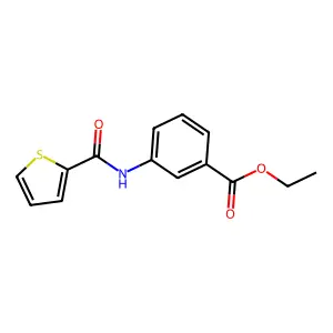 Ethyl 3-[(2-thienylcarbonyl)amino]benzoate structure
