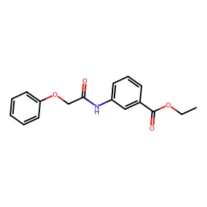 Ethyl 3-[(phenoxyacetyl)amino]benzoate structure