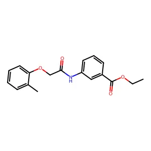 Ethyl 3-{[(2-methylphenoxy)acetyl]amino}benzoate structure