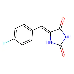 2,4-Imidazolidinedione, 5-[(4-fluorophenyl)methylene]-, (Z)- structure