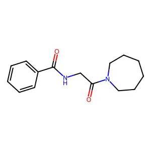 N-[2-(氮杂环庚烷-1-基)-2-氧代乙基]苯甲酰胺 structure