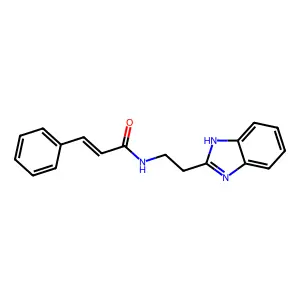 N-[2-(1H-Benzoimidazol-2-yl)-ethyl]-3-phenyl-acrylamide structure