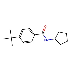 4-叔丁基-N-环戊基苯甲酰胺 structure