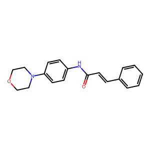N-(4-Morpholin-4-yl-phenyl)-3-phenyl-acrylamide structure