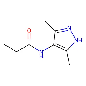 N-(3,5-dimethyl-1H-pyrazol-4-yl)propanamide structure