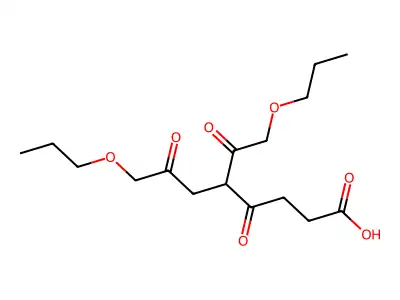 4,7-dioxo-8-propoxy-5-(2-propoxyacetyl)octanoic Acid structure