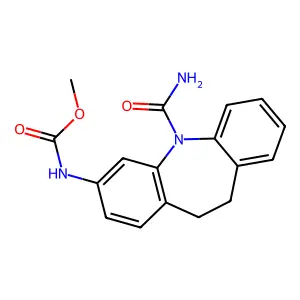 methyl (5-carbamoyl-10,11-dihydro-5H-dibenzo[b,f]azepin-3-yl)carbamate structure