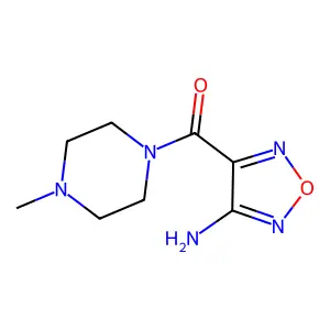 (4-Amino-furazan-3-yl)-(4-methyl-piperazin-1-yl)-methanone structure