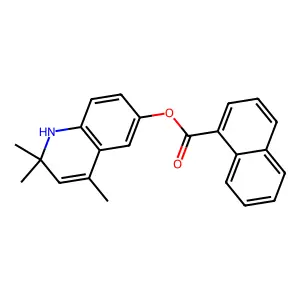 2,2,4-Trimethyl-1,2-dihydro-6-quinolinyl 1-naphthoate structure
