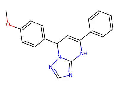7-(4-Methoxyphenyl)-5-phenyl-4,7-dihydro[1,2,4]triazolo[1,5-a]pyrimidine structure