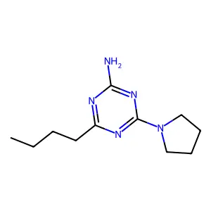Triazine, 2-amino-4-butyl-6-pyrrolidino- structure