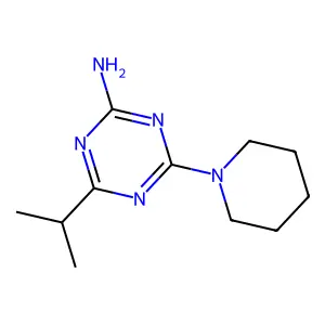 Triazine, 2-amino-4-isopropyl-6-piperidino- structure