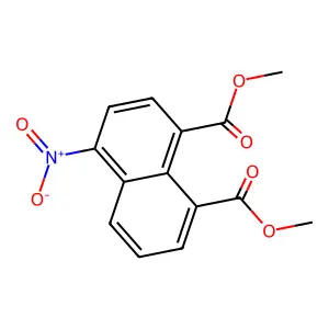 Dimethyl 4-nitronaphthalene-1,8-dicarboxylate structure