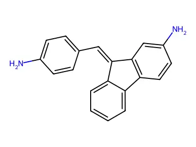 9-[(4-Aminophenyl)methylidene]fluoren-2-amine structure