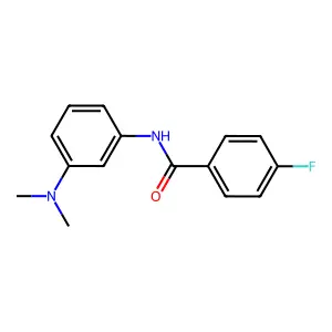 N-[3-(dimethylamino)phenyl]-4-fluorobenzamide structure