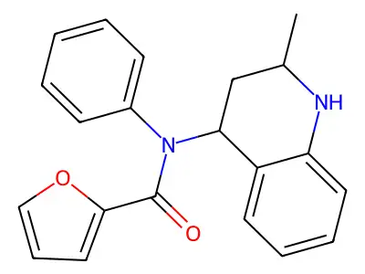 N-(2-methyl-1,2,3,4-tetrahydroquinolin-4-yl)-N-phenylfuran-2-carboxamide structure