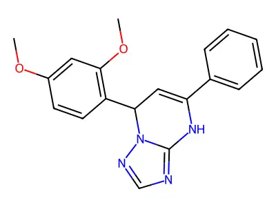 7-(2,4-Dimethoxyphenyl)-5-phenyl-4,7-dihydro[1,2,4]triazolo[1,5-a]pyrimidine structure