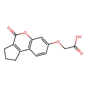 [(4-Oxo-1,2,3,4-tetrahydrocyclopenta[c]chromen-7-yl)oxy]acetic acid structure