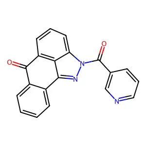 2-(3-pyridinylcarbonyl)dibenzo[cd,g]indazol-6(2H)-one structure