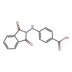 4-[(1,3-dioxo-1,3-dihydro-2H-isoindol-2-yl)amino]benzoic acid structure