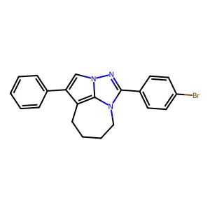 2-(4-bromophenyl)-6-phenyl-1,3,4-triazatricyclo[5.4.1.0^{4,12}]dodeca-2,5,7(12)-triene structure