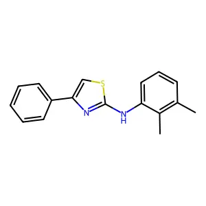 N-(2,3-dimethylphenyl)-4-phenyl-1,3-thiazol-2-amine structure
