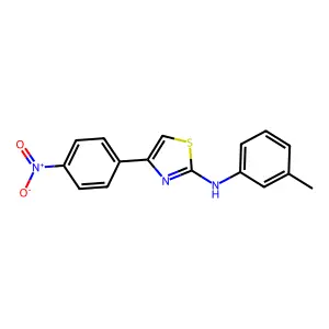 N-(3-methylphenyl)-4-(4-nitrophenyl)-1,3-thiazol-2-amine structure