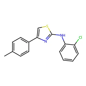 N-(2-chlorophenyl)-4-(4-methylphenyl)-1,3-thiazol-2-amine structure