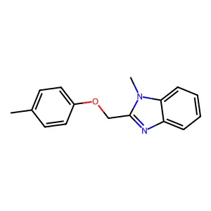 1-Methyl-2-p-tolyloxymethyl-1H-benzoimidazole structure