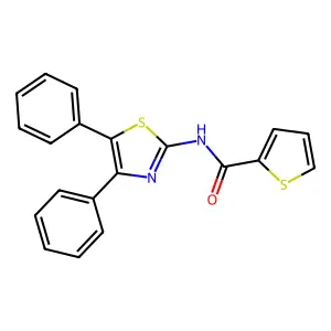 N-(4,5-diphenyl-1,3-thiazol-2-yl)thiophene-2-carboxamide structure