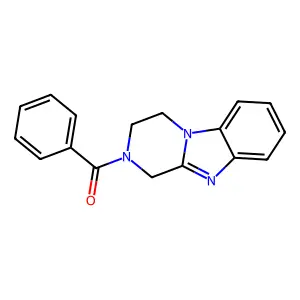 3,4-dihydro-1H-pyrazino[1,2-a]benzimidazol-2-yl(phenyl)methanone structure