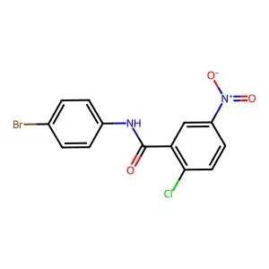 N-(4-bromophenyl)-2-chloro-5-nitrobenzamide structure