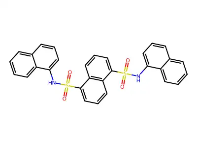 Naphthyl({5-[(naphthylamino)sulfonyl]naphthyl}sulfonyl)amine structure