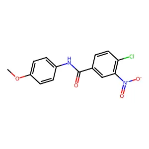 4-chloro-N-(4-methoxyphenyl)-3-nitrobenzamide structure