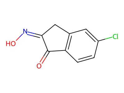 (Z)-5-Chloro-2-(hydroxyimino)-2,3-dihydro-1H-inden-1-one structure