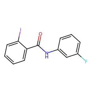 N-(3-fluorophenyl)-2-iodobenzamide structure