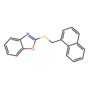 2-(Naphthalen-1-ylmethylsulfanyl)-benzooxazole structure