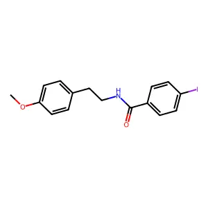 4-Iodo-N-[2-(4-methoxyphenyl)ethyl]benzamide structure