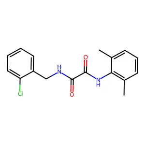 N-[(2-chlorophenyl)methyl]-N'-(2,6-dimethylphenyl)oxamide structure