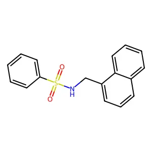 N-(naphthalen-1-ylmethyl)benzenesulfonamide structure
