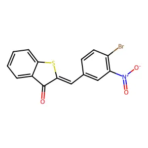 2-(4-Bromo-3-nitrobenzylidene)benzo[b]thiophen-3(2H)-one structure