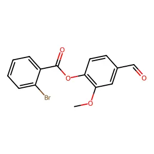 4-Formyl-2-methoxyphenyl 2-bromobenzoate structure
